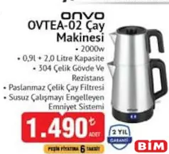 ONVO 0VTEA-02 ÇAY MAKİNESİ ONVO 0VTEA-02 ÇAY MAKİNESİ